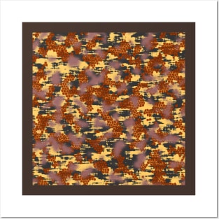 Abstract Camouflage Posters and Art